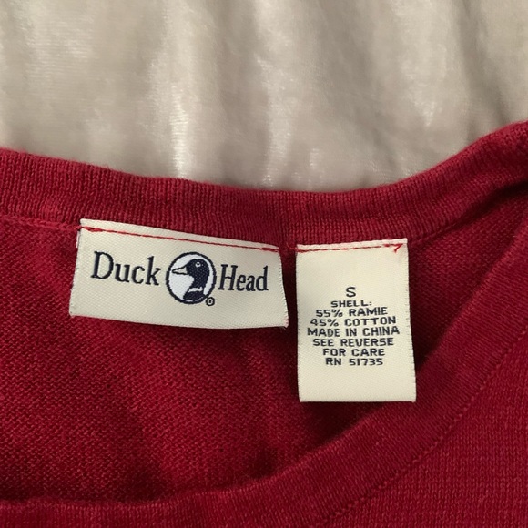 Vintage Duckhead women’s sweater with knit duck logo size small EUC runs larger - Picture 4 of 6